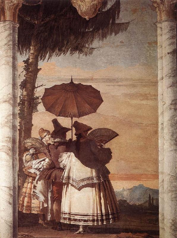 TIEPOLO, Giovanni Domenico Summer Stroll r Norge oil painting art